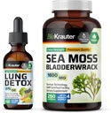 BIO KRAUTER Lung Detox Βάμμα 2 Fl. Oz. & Sea Moss 250 κάψουλες