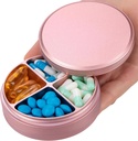 Metal Pill Organizer 4 Karşılaştırma - Portre Travel Pill Case Daily, Sualtı Pill Box For Purse, Compact Pill Sahibi Tıp Konteynerleri A Vitamin Cod Liver Oil Supplement Pink