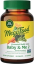MegaFood Baby & Me 2 Prenatal Multi Minis - Choline & Metil Folate Kadınlar için Prenatal Vitaminler - Gluten-Free, Vegetarian, Pre Natal Multivitamin for Women – 120 Minis Tablet, 30 Hizmet