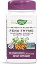 Nature's Way Fenu-Thyme - Traditional Digestive Support Blend* - 900 mg θυμάρι & μοσχοσίταρο ανά 2-Capsule Serving - Μη ΓΤΟ Project Επαληθευμένο & Γαλακτοκομικό Χωρίς - 100 Vegan Capsles