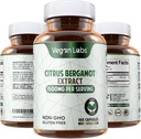 Vegan Laboratuvarlar Citrus Bergamot Extract 1500MG- 180 Vegan Capsules- 25:1 Citrus Bergamia Extract- Supports Genel Sağlık ve Antioksi Koruma- Gluten Free, Non-GMOMO