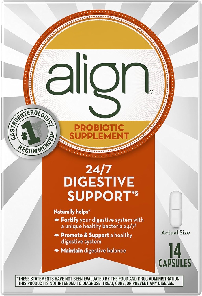 Align Daily Probiyotik Supplement, Probiyotiks Supplement, 14 Capsules