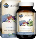 Life Organics Whole Food Multivitamin for Men, 60 Tablet, Vegan Erkekler Sağlık ve Well-Being için Vitaminler ve Mineraller, sertifikalı Organik Vegan Multivitamin