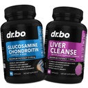 Glucosamine Chondroitin MSM Turmeric & Liver Cleanse Detox - Ortak Sağlık Supplement Diz Bone Joints, Liver Cleanse Detox Desteği - Ortak Destek Pills Glucosamine Sulfate Capsules Ortakları Tamamlar