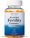 En İyi Nest Wellness Ferttitude Gummies - Prenatal Multivitamin for Conception Support - Beslenmesel Supplement with Metilated Vitamins - Vibrant Health Support with Coenzyme Q10 - Peach, 60 Gummies