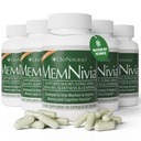 MemNivia Brain Supplements for Memory & Focus | Dual-Sage Stem Cell Formula with Cognivia®, Bacopa, Holy Basil & Ginger | Klinik Proven mental Clarity Support | 300 Capsules (5 Şişeler) | ABD Made