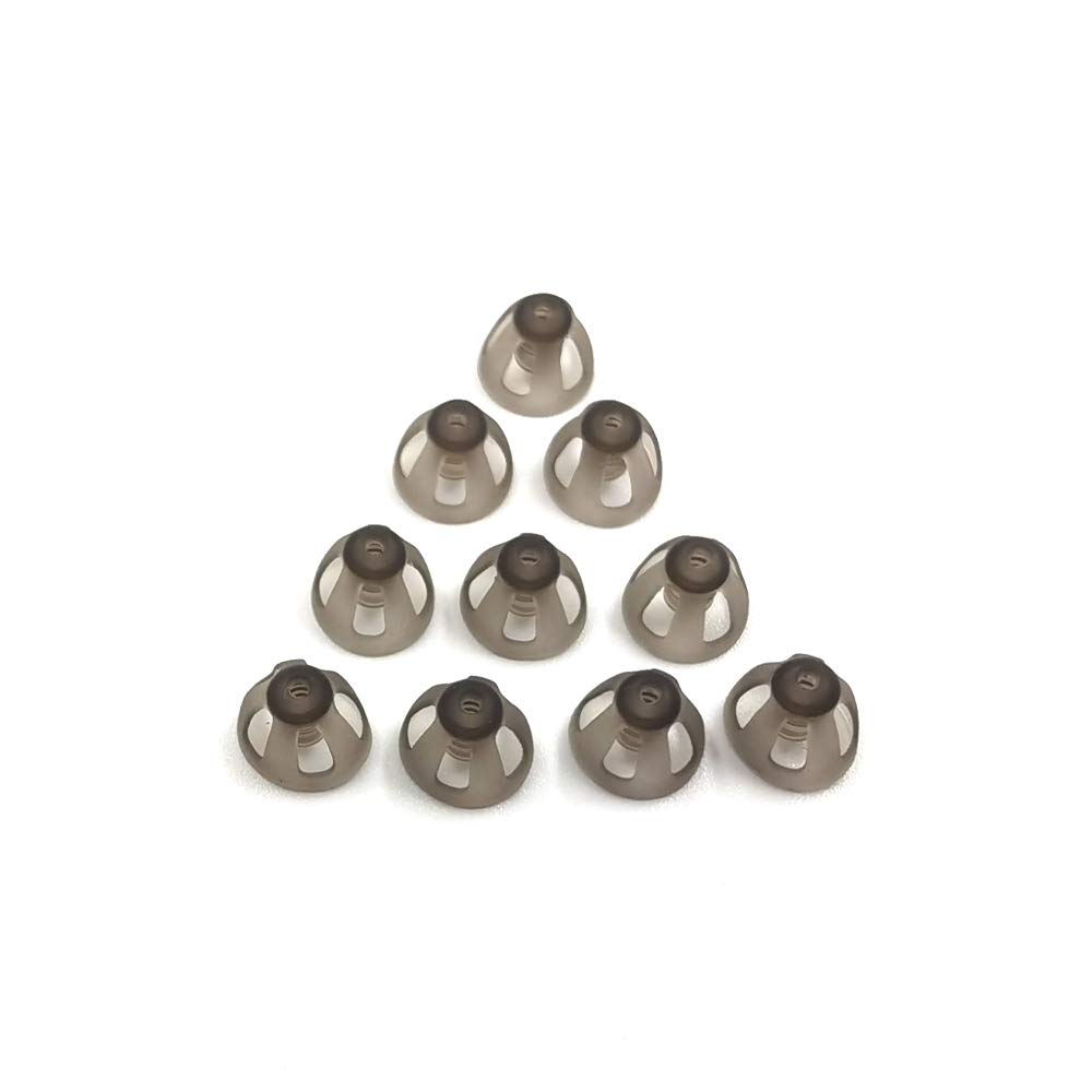 İşitme Aid Domes 8mm Smoky Gray Tips Ear Pieces Easy for Open Fit BTE Sound Amplifier PASP Kit Invisible, RIC 8mm hariç (M * 10)