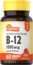 Sundance Vitamin B12 1000 mcg | Fast Dissolve Tablets | As Methylcobalamin | Vegetarian, Non-GMO & Gluten Free Supplement