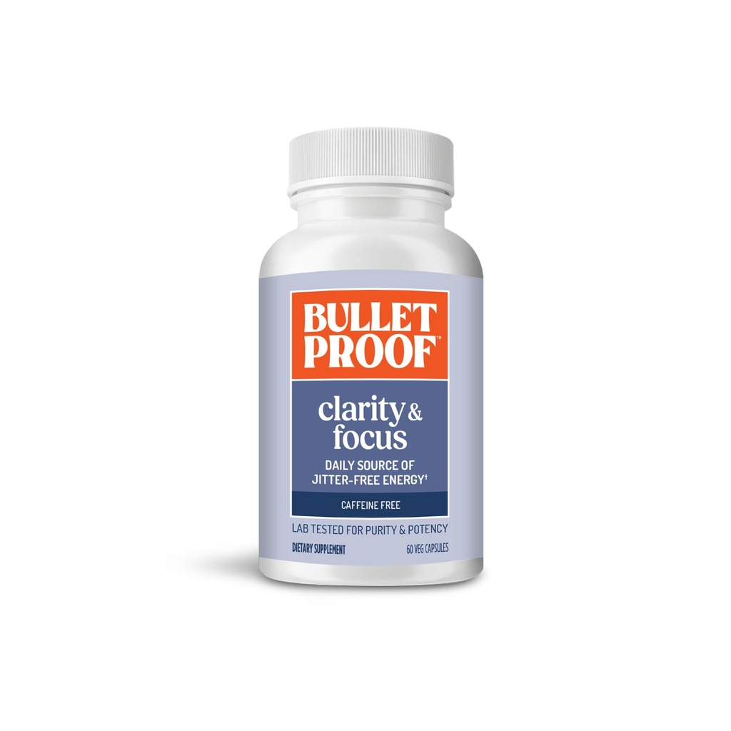 Bültenproof Clarity & Focus Capsules, 60 Kont, Caffeine-Free Supplement Zihinsel Clarity ve Alertness, Eski Adı Akıllı Mod, Ambalaj Vary
