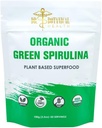 Πράσινο Spirulina σε σκόνη - Φυτικών με βάση το Superfood - Μπλε-Πράσινη άλγη, Χωρίς Ψάρια, Φυσικό Χρωματισμός Τροφίμων για Smoothies & Πρωτεΐνη Ποτά - USDA Βιολογικό, Vegan, Χωρίς Γλουτένη