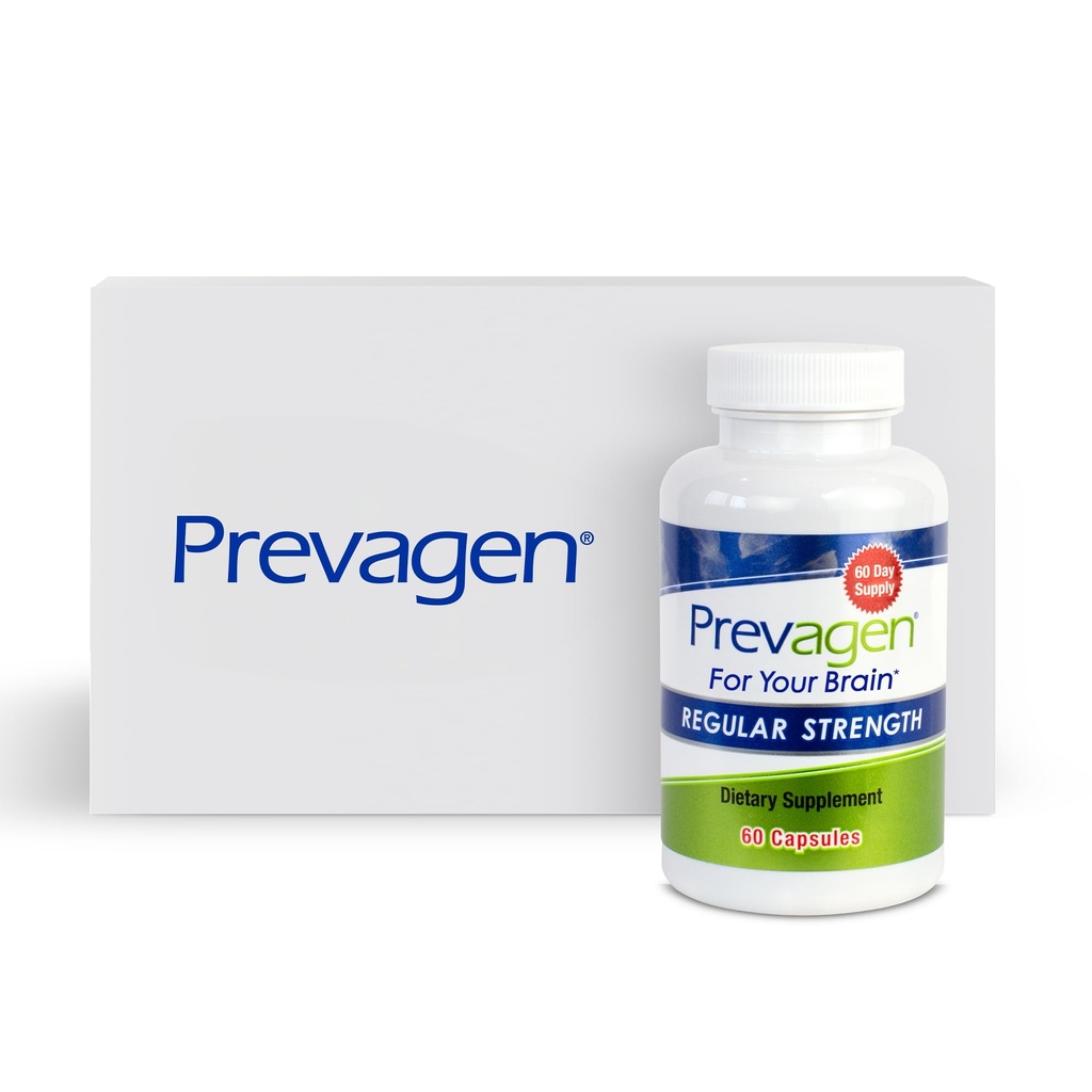Prevagen Regular Strength - 60 Capsules (2 Ay Supply) | Apoaequorin Plus Vitamin D3