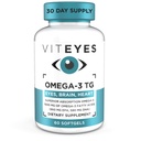 Viteyes Omega-3 TG Eye & Heart Health, Natural Triglyceride Fish Oil Formula, Clear, 60 Count