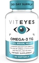 Viteyes Omega-3 TG Eye & Heart Health, Natural Triglyceride Fish Oil Formula, Clear, 60 Count