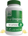 Oregano 120 Mini-Softgels | Wild Harvested | Avrupa 40:1 Origanum Vulgare Equivalent to 600 mg Oregano in Extra Virgin Zeytinyağı | Non-GMO Gluten Free | by Health Thru Beslenme (120 paketi)