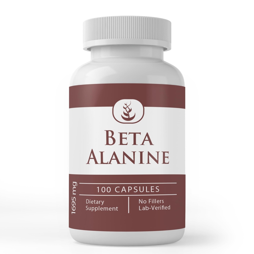 Pure Original Materialss Beta Alanine, (100 Capsules) Her zaman Pure, No Wordss Or Fillers, Lab TY