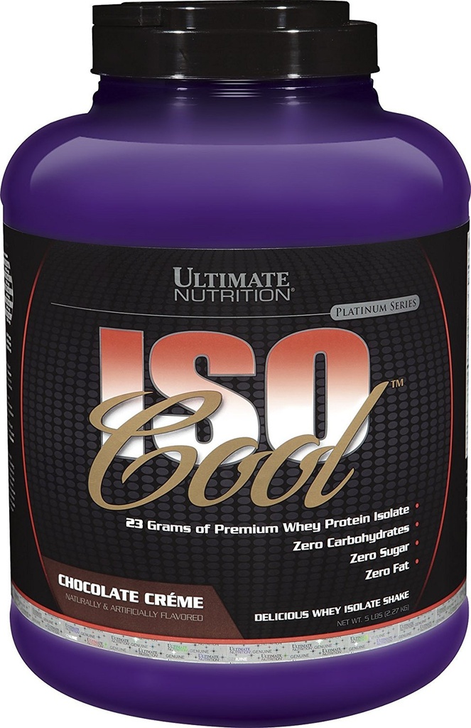 Ultimate Beslenme ISO Cool Whey Isolate Protein Tozu - Keto-Friendly - Sugar, Carb ve Fat-Free - 23 Proteinin Gramleri, Çikolata, 5 Pounds