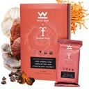 Bilge Bar Adaptogen Mushroom Beslenme Barları Reishi, Lions Mane & Ashwagandha, Organik Vegan & Gluten Free Snacks for Natural Focus, Energy & Immunity Support, Chocolate Cherry Flavor, 12 Count