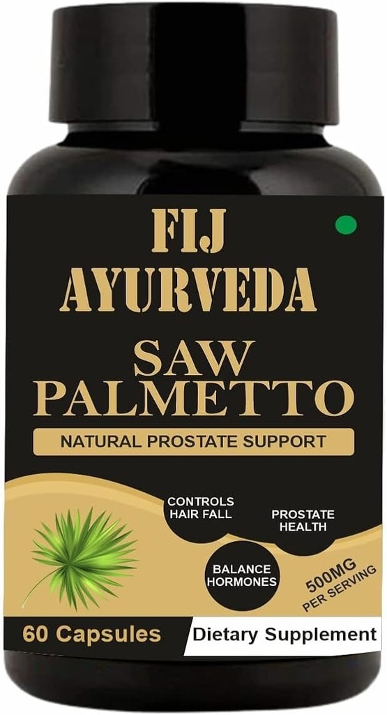 Erkekler ve Kadınlar için Palmetto Ekstra Capsules, Erkekler ve Kadınlar için Doğal Saç Büyümesi - (Pack of 1)