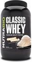 NutraBio Classic Whey Protein Powder- 25G πρωτεΐνης ανά Scoop - Full-Spectrum Amino Acid Profile - Χωρίς πληρωτικά, τεχνητά χρώματα, συντηρητικά - Χαμηλός γλυκαιμικός δείκτης - κρεμώδη βανίλια, 2 Λίρες