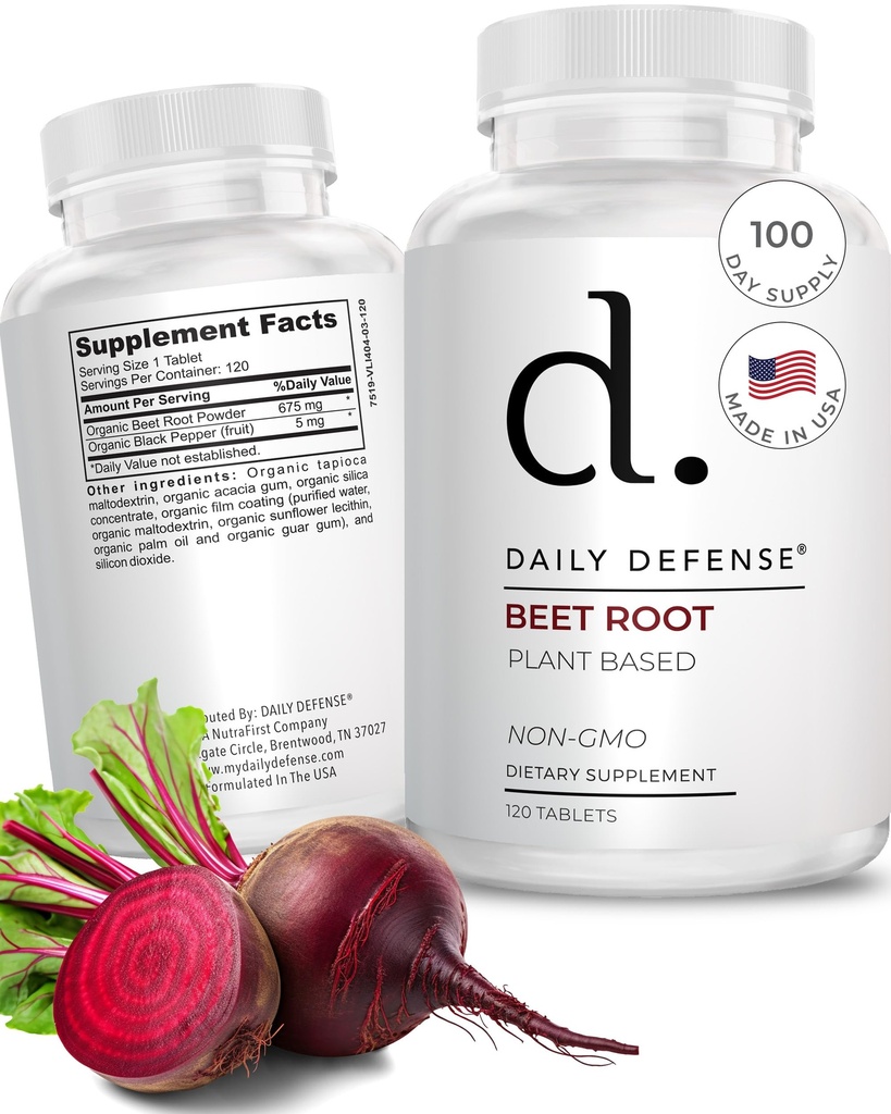 Beet Root Supplements - Genel olarak Vitality & Energy Supplements for Women & Men with Organic Black Pepper Toz & Beet Root Toz - Şişe Pills per Şişe