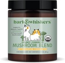 Dr. Mercola Bark & Whiskers Organik Fermented Mushroom Mix - Cat & Dog Supplement - Supports Digestive & Immune Health - Free from quotations, Filler & Gluten - 2.11 oz. (60 Scoops)
