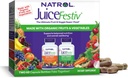 Natrol JuiceFestiv, The Ultimate Fruit and Veggie Super-Food to Support Balanced Nutrition and General Well-Being, Plus Antioksis for Cellular Health, 60 Capsules (2-Count)