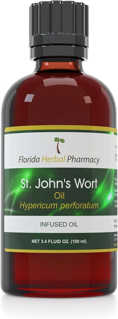 Florida Herbal Eczanesi, St. John's Wort (Hypericum perforatum) Infüzyon Yağ 3.4 oz (100 ml).