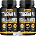 (2 Pack) Tongkat Ali Fadogia Agrestis for Men Supplement, Male Nitrik Oksit DR Longjack Tongkat Ali Ekstra Toz Vitaminleri Test Pompa Akış Performansı Mix Tongkat-Ali for Women (120 Capsules)