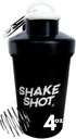 Black - 4oz Mini Shaker Şişe for Pre Workout, Tinatine, Small Scoop Supplements (Not for protein) Clip & Shaker Ball