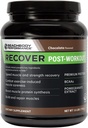 BODi Recover Whey Protein Powder Blend– Συμπλήρωμα Whey μετά την προπόνηση για την αποκατάσταση των μυών 20g πρωτεΐνη, BCAAs, εκχύλισμα ρόδι - γρήγορη αποκατάσταση - 20 σερβιρίσματος Tub