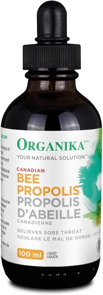Organik Arı Propolis Sıvı - 100 ml 3.38oz - Doğal Immune Desteği, Sore Throat Relief, Antioksi, Alkol-Free