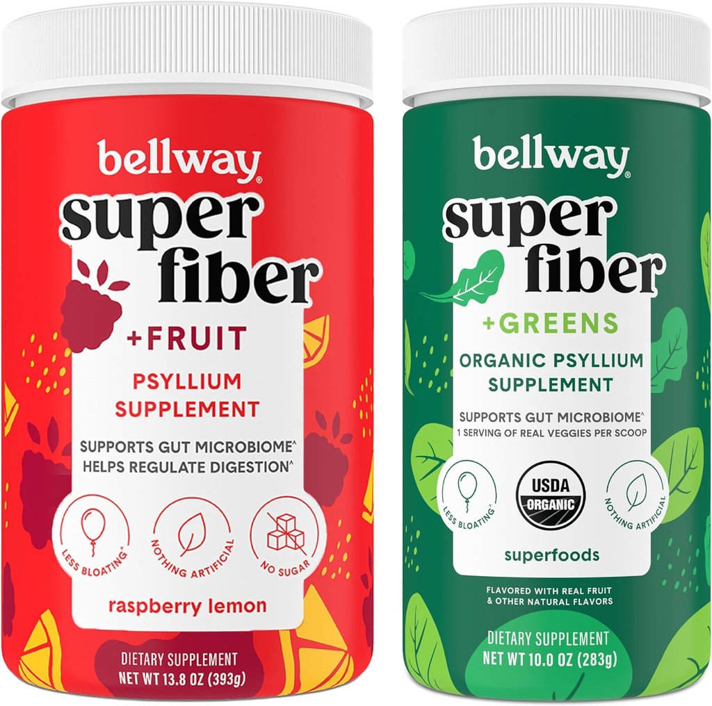 Bellway Super Fiber Toz + Meyve, Raspberry Lemon Super Fiber + Yeşiller