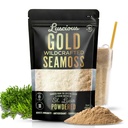 İrlandalı Deniz Moss Toz Altın 3 Oz – 100% Organik St. Lucia Sea Moss | Gut Health için Vahşi Sanatlarlı Superfood, Immune Support, Vegan, Gluten-Free | Makes 120+ Fl Ounces of Gel by Luscious Emporium