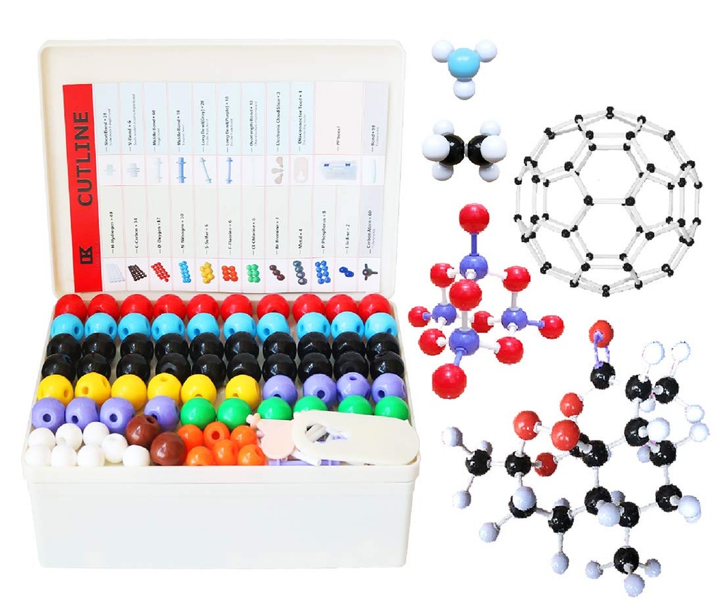 LINKTOR Chemistry Molecular Model Kit (444 Adet), Öğrenci veya Öğretmen Organik ve Inorganik Kimya Öğrenme, Öğrenme ve Raising Space Imagination için Motivate Enthusm, A Fullerene Setleri,