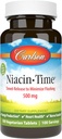 Carlson Niacin-Time 500 mg, B-3, Time-Released, 100 Tablet