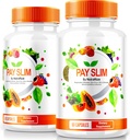 NutraRize (2 Pack) Pay Slim Κάψουλες, PaySlim All-Φυσικό συμπλήρωμα για την υγιή απώλεια βάρους, Premium Formula για την επίτευξη του σώματος και την καταλληλότητα στόχους, επίσημες κριτικές (120 κάψουλες)