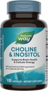 Nature's Way Choline & Inositol, Supports Brain Health & Cellular Energy*, 500 mg Choline & 500 mg Inositol per 2capsule, Gluten Free, 100 Capsules (Pazarlama)