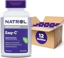 Το Natrol Easy-C υποστηρίζει την Ανοσολογική Υγεία με Βιταμίνη C και Βιοφλαβονοειδή, Bios Vegi Κάψουλες, 500 mg, 120 Count (πακέτο των 12)
