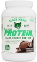 Black Magic Plant-Kaynak% 100 Vegan Protein - Keto, Low Sugar, Dairy Free protein - Pre/Post Workout - Chocolate Ice Cream - 20g Protein - 2 LBB