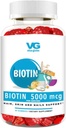 VITA GLOBE Biotin Gummies 5.000 mcg – Ekstra Güç Saçları, Skin & Nails Desteği – Karma Berry Flavor, Vegan, Kadınlar ve Erkekler için Non-GMO Gummy Vitaminleri – 1.