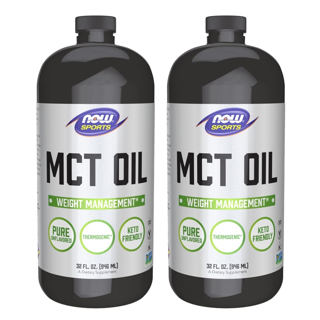 Şimdi Gıdalar MCT Oil, 32 Ounce (Pack Of 2) (packing değişebilir)