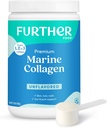 Gıda Unflavored Marine Collagen, Toz, Wild-Caught Sustainable Sourced Fish, Hydrolyzed Type 1, 2 & 3, 12g Protein, 5.93 Oz
