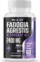 2400 mg Fadogia Agrestis Tongkat Ali Supplement - Fadogia Agrestis 1400 mg & Tongkat Ali 1000 mg Ultra Mix, maksimum Güçlü, Kas Mass & Athletic Performans, 60 Softgels