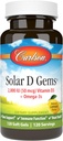 Carlson Labs Solar D Gems Φυσική βιταμίνη D3, 2000 IU, 120 Softgels