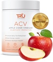 TRU Supplements ACV, Apple Cider Vinegar, Organik ACV with The Mother, improves Digestion and Skin Health, 45 Hizmet, 1000 mg