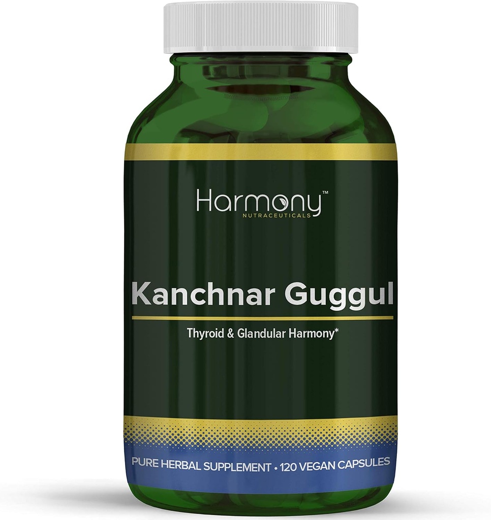 Kanchnar Guggul – Thyroid & Glandular Harmony – 120 κάψουλες Vegan – Harmony Nutraceuticals Guggul Resin