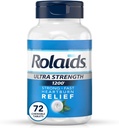 Rolaids Ultra Strength Antacid Chewable Tabletler, Mint, 72-Count