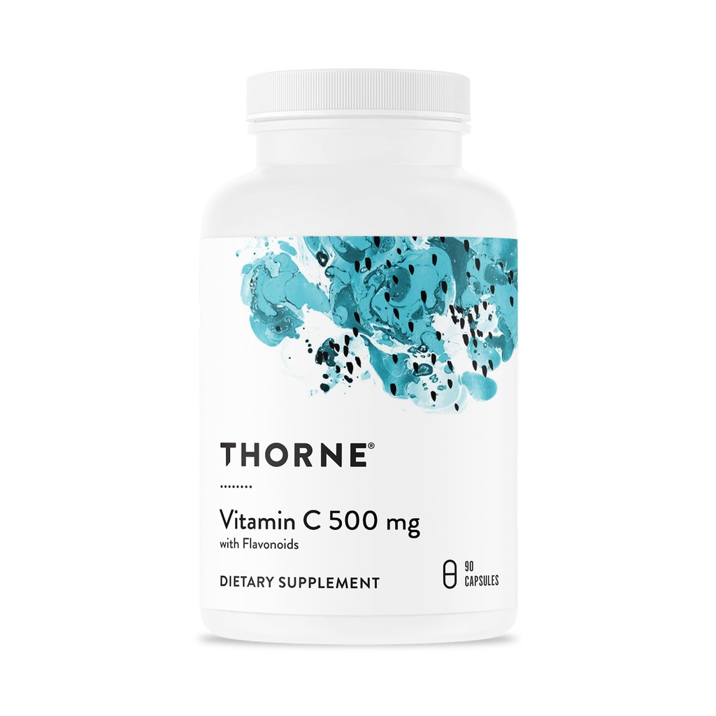 THORNE - Vitamin C - Vitamin C ve Citrus Bioflavonoids - Destekler Immune System, Hücre Enerji Üretimi ve Sağlıklı Doku * - Gluten-Free - 90 Hizmetler