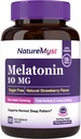 Melatonin 10 MG, Hızlı Dissolve Tabletler, Ultra Güçlü, Eşitlik Desteği, No Sugar, Natural Strawberry Flavor, 90 Tabletler