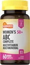 Sundance Women's 50+ ABC Complete Multivitamin | 60 Caplets | with Multimineral Formula | Non-GMO ve Gluten Free Supplement Supplement
